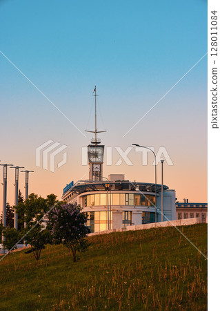Nizhny Novgorod River Station at Sunset Nizhny Novgorod River Station at Sunset 128011084