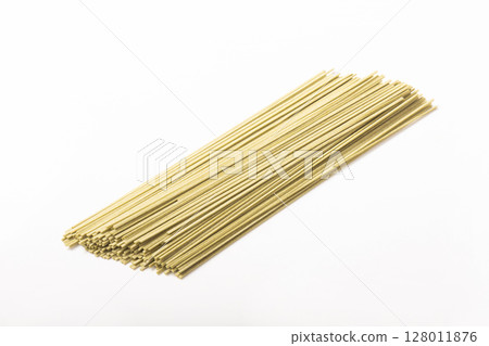 Dried green tea soba (matcha) noodles Dried green tea soba (matcha) noodles 128011876