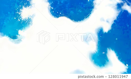 帶有淡水滴和水複製空間的廣告友善背景圖像 128011947