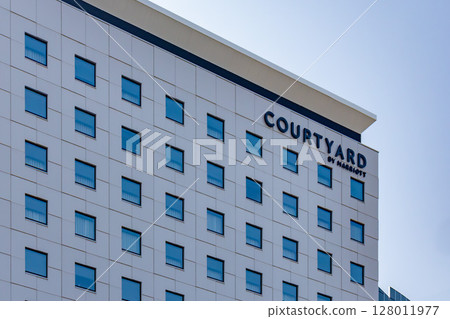 Exterior of the building of Courtyard by Marriott Sapporo, a luxury hotel in Sapporo city 128011977