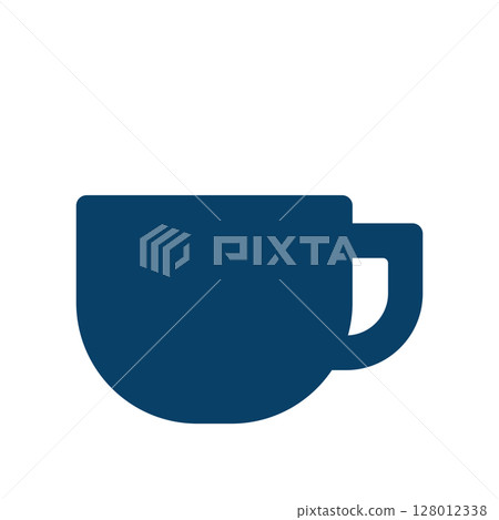 Simple coffee cup icon illustration Simple coffee cup icon illustration 128012338