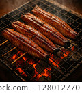 Charcoal-grilled eel 128012770