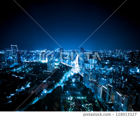Night view from the main deck of Tokyo Tower 128013327
