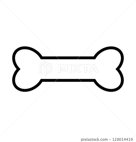 Simple bone illustration Simple bone illustration 128014419