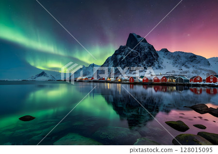 snow in the mountains 128015095