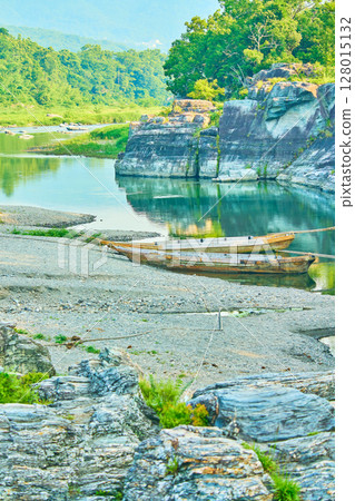 秩父長瀞溪谷夏日風景 128015132