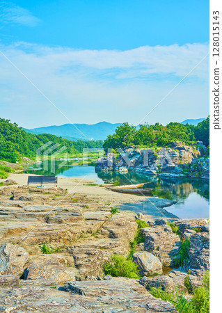 秩父長瀞溪谷夏日風景 128015143