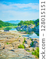 秩父長瀞溪谷夏日風景 128015151