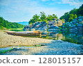 秩父長瀞溪谷夏日風景 128015157