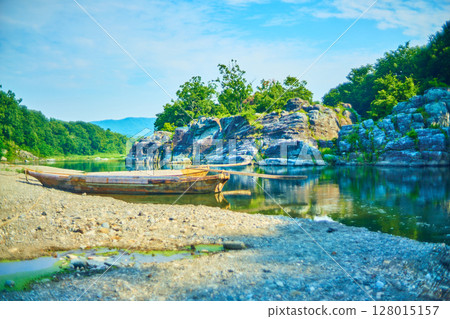 秩父長瀞溪谷夏日風景 秩父長瀞溪谷夏日風景 128015157