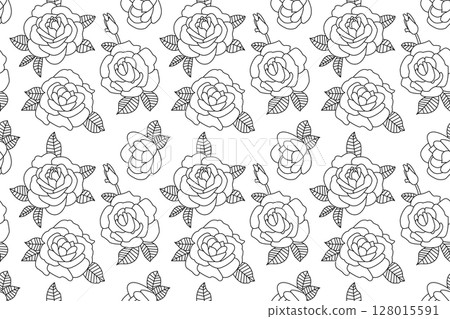 rose, seamless, flower 128015591