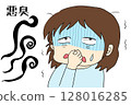 婦女忍受惡臭 128016285
