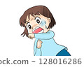 臉色蒼白、驚訝的女人 128016286
