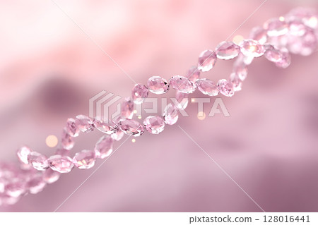 Anti-aging beauty collagen and DNA concept CG illustration 128016441
