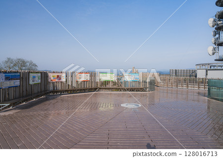 靜岡市日本平夢露台的晨景(靜岡縣) 靜岡市日本平夢露台的晨景(靜岡縣) 128016713