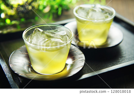 夏日的冷綠茶 夏日的冷綠茶 128018018