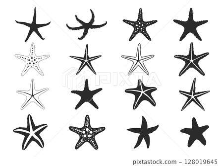 Starfish silhouette, Starfish icon, Starfish SVG, Starfish outline, Tropical starfish SVG, Starfish bundle set. Starfish silhouette, Starfish icon, Starfish SVG, Starfish outline, Tropical starfish SVG, Starfish bundle set. 128019645