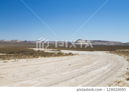 Beautiful Mangystau landscape, Kazakhstan. Bozzhira valley view Beautiful Mangystau landscape, Kazakhstan. Bozzhira valley view 128020095