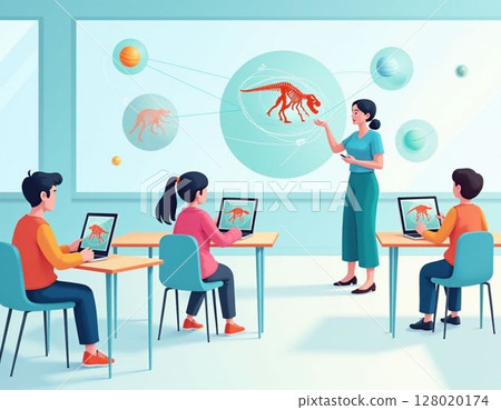 使用AR的教育場景 128020174