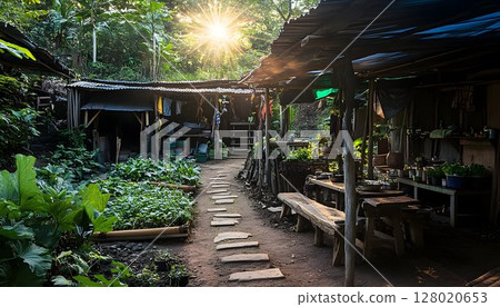 Rustic Charm: Sunlit Homestead in Tranquil Rural Retreat with Vegetable Patch Rustic Charm: Sunlit Homestead in Tranquil Rural Retreat with Vegetable Patch 128020653