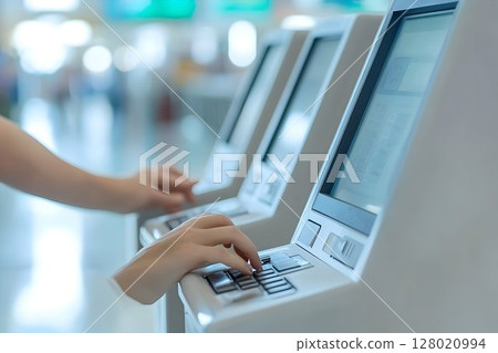 Automated self-service kiosk providing information and customer interaction Automated self-service kiosk providing information and customer interaction 128020994