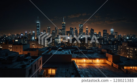 大城市夜景 128021383