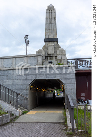 日本北海道釧路市一座古老而美麗的建築 日本北海道釧路市一座古老而美麗的建築 128022044