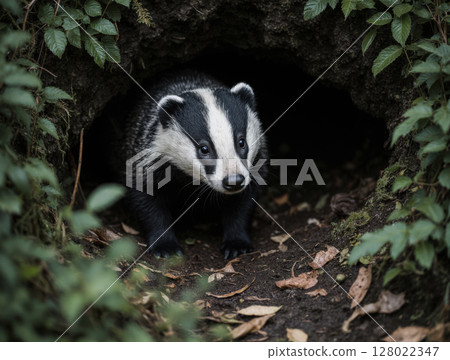 Badger in a hole 128022347