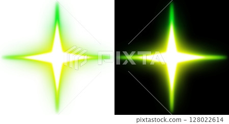 Light Burst (Transparent and Black Background) - Green Version 128022614