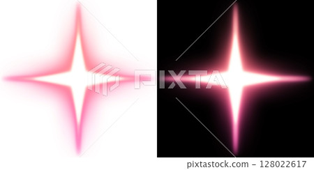 Light Burst (Transparent and Black Background) - Pink Version 128022617