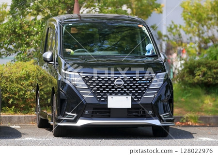 black minivan black minivan 128022976