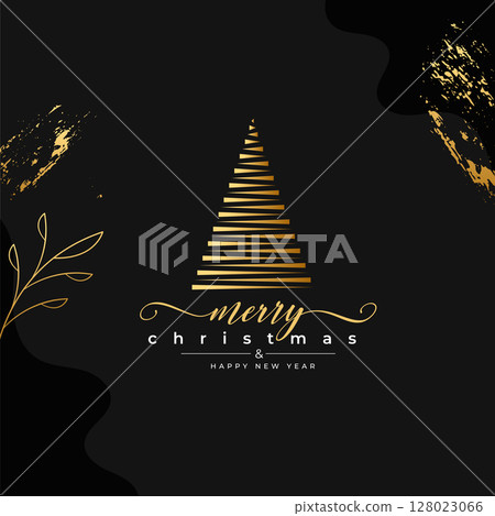 merry christmas and new year eve background with golden touch merry christmas and new year eve background with golden touch 128023066