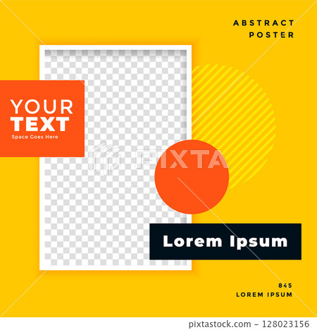 trendy social media mockup frame background with image space 128023156