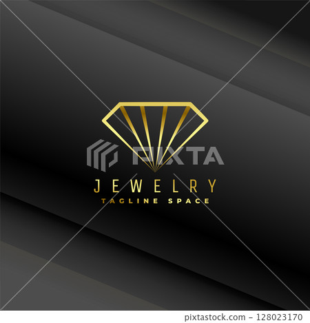 premium jewelry logotype template with diamond symbol design premium jewelry logotype template with diamond symbol design 128023170