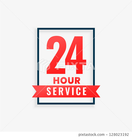 24 hour and a week open service background for communication 128023192
