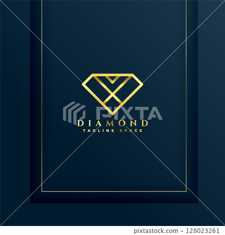 luxury diamond logo template design for business identity luxury diamond logo template design for business identity 128023261