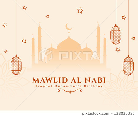 mawlid al nabi islamic greeting design mawlid al nabi islamic greeting design 128023355