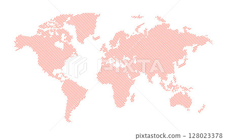 abstract world map in line style graphic design abstract world map in line style graphic design 128023378
