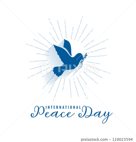 happy world peace day celebration poster a symbol of humanity 128023594