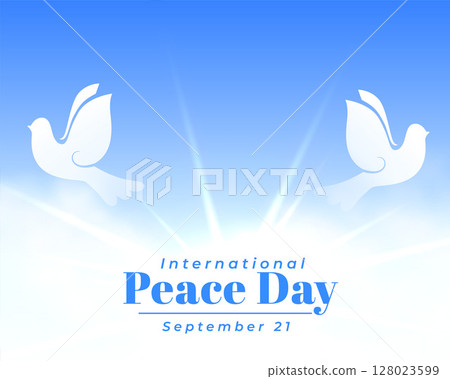 21st september international peace day background a symbol of hope 128023599