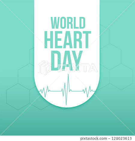 29th sept world heart day poster for global awareness an support 128023613
