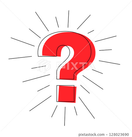 modern question mark template for idea or message 128023690