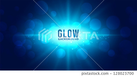 abstract and shiny star burst backdrop with bokeh effect 128023700