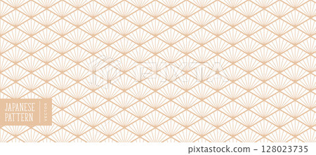 japanese pattern banner with traditional sashiko design 128023735