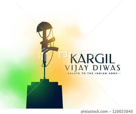 kargil vijay diwas patriotic background with smoky tricolor effect 128023848