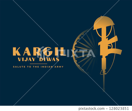 26th july kargil vijay diwas event background with war theme 128023851