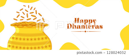 happy dhanteras festive wallpaper with pot and golden coin design happy dhanteras festive wallpaper with pot and golden coin design 128024032