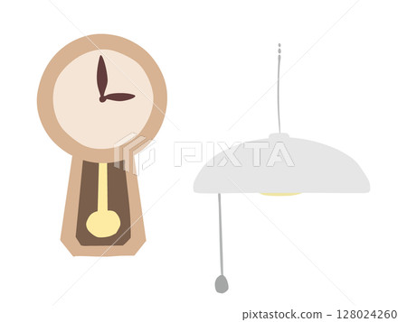 時鐘照明 無主線 128024260