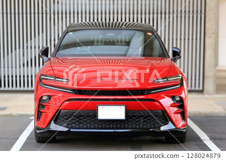 Red domestic sports car Red domestic sports car 128024879