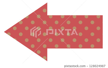 Simple Arrow 1 Polka Dot Red Simple Arrow 1 Polka Dot Red 128024987